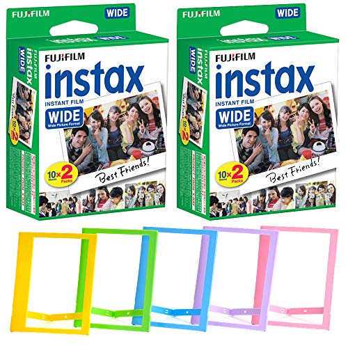 Fujifilm Instax Wide Instant Film (40 Shots) + Photo Frames – Instax Wide
