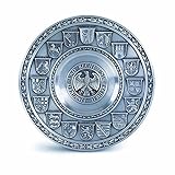 95 % Zinn gegossen Wandteller „Deutschland“