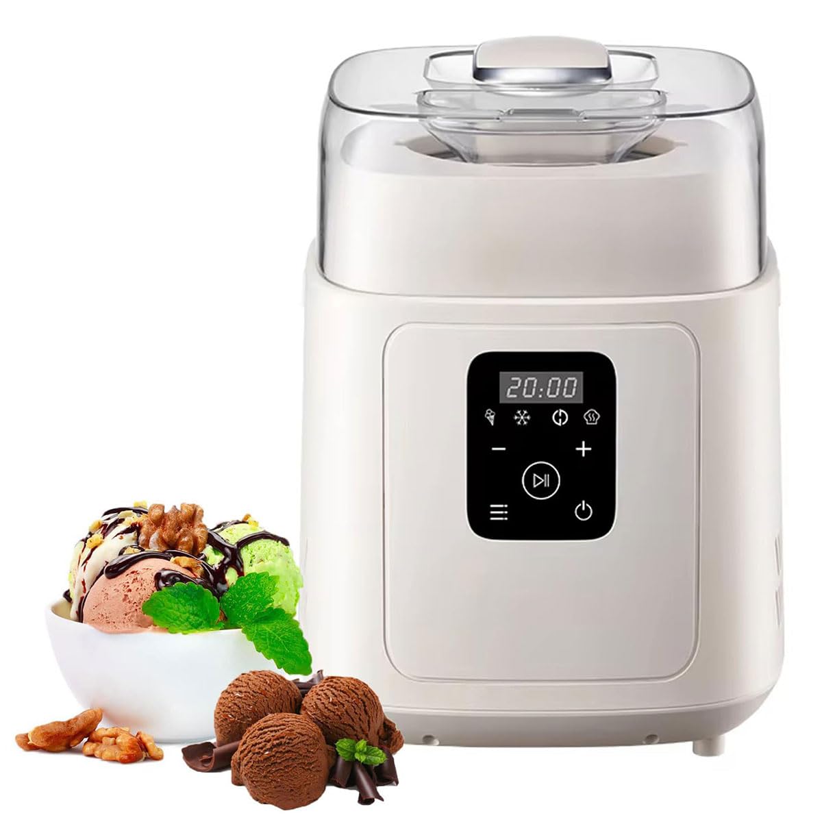 Machine à crème glacée rapide 1L avec cuve de qualité alimentaire
