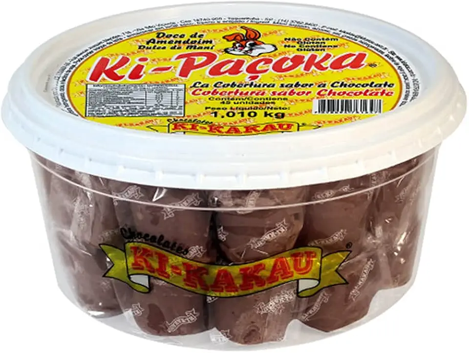 Paçoca Coberta com Chocolate c/50 - Ki Kakau