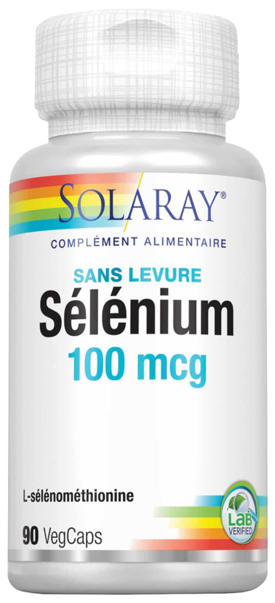 Solaray Sélénium 100 mcg Sans Levure 90 VegCaps