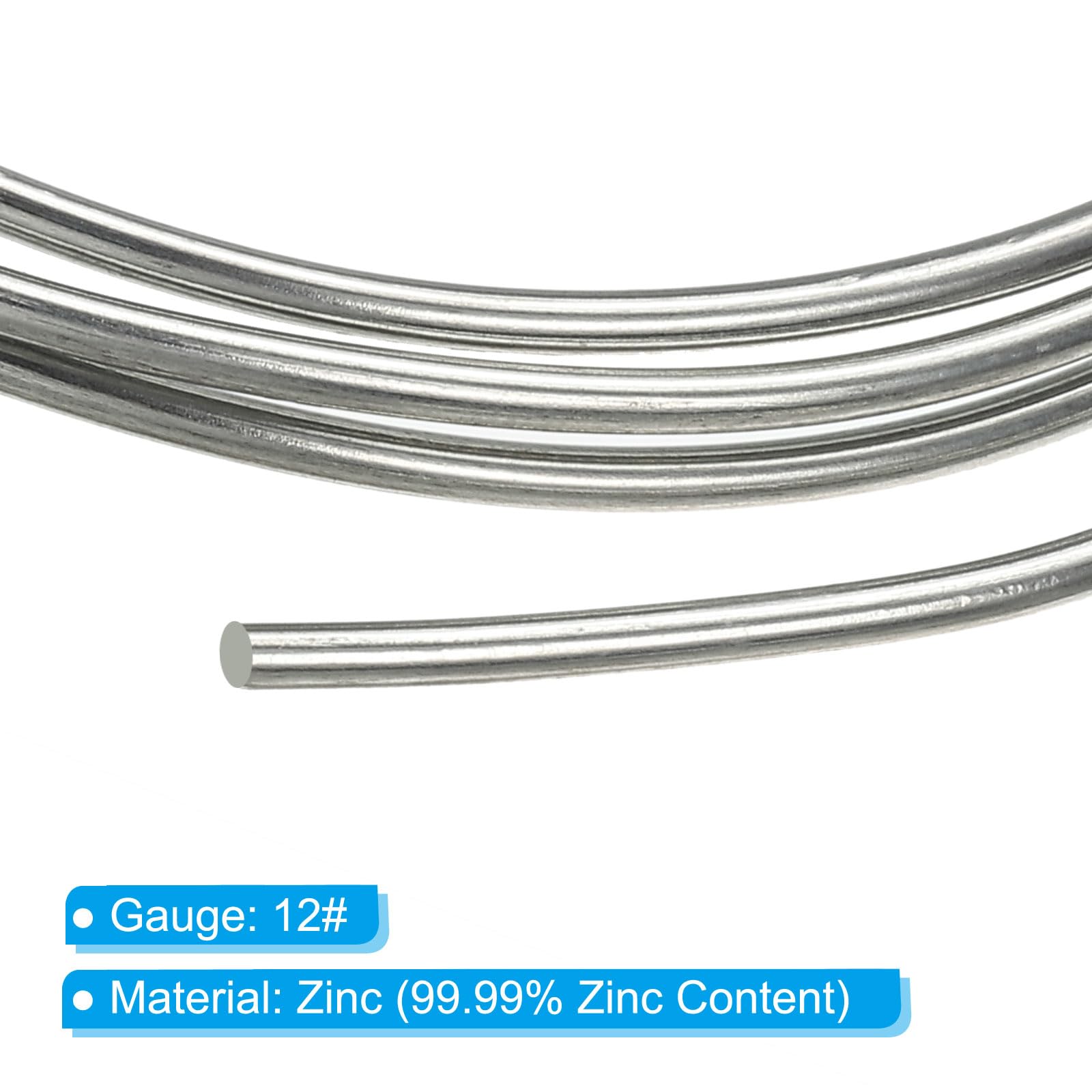 Filo Di Zinco Puro 99,99% - 2mm X 1m Per Bonsai, Fai Da Te E Decorazioni - Foto 3