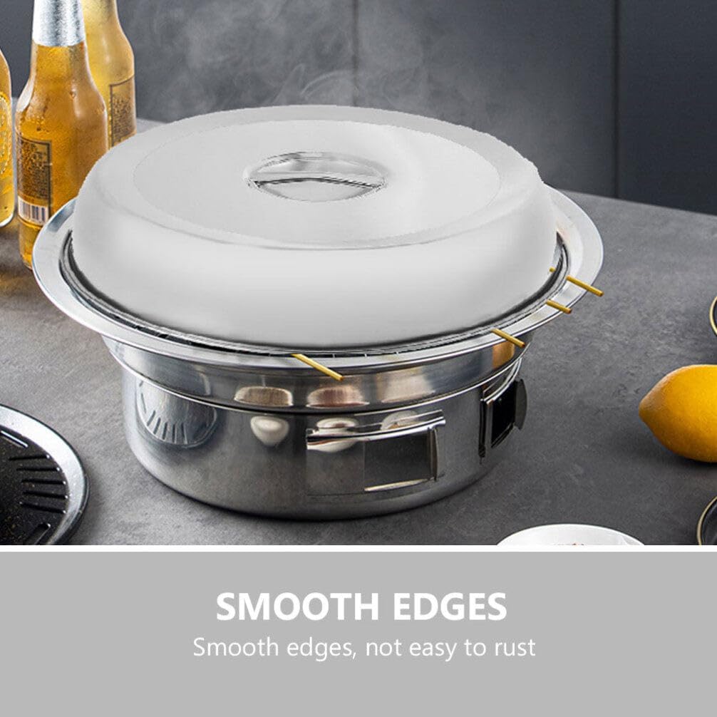 Stainless Steel round Food Dome Cover with Handle, Steam Retention