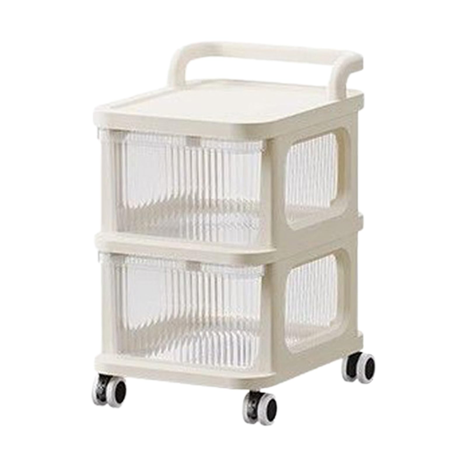 Chariot de rangement transparent pour organiser votre salle de bain et cuisine créative