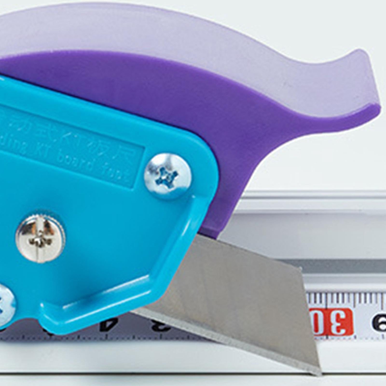 Colcolo Foto-PVC-Haustierschneider mit Lineal, Aluminium-Schneide-Positionierungsspur-Lineal, präzises manuelles Schneidelineal, für PVC-Platten, 130cm