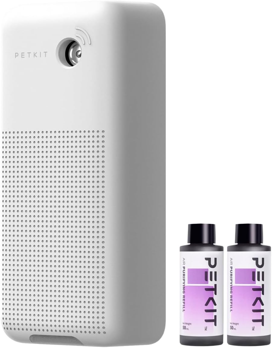 PETKIT AIR Purifier Smart Spray Odor Remover, Pet Odor Eliminator Deodorizer for Home Cat Litter Box with Smart Light, App Control PETKIT AIR Purifier Smart Spray Odor Remover, Pet Odor Eliminator Deodorizer for Home Cat Litter Box with Smart Light, App Control