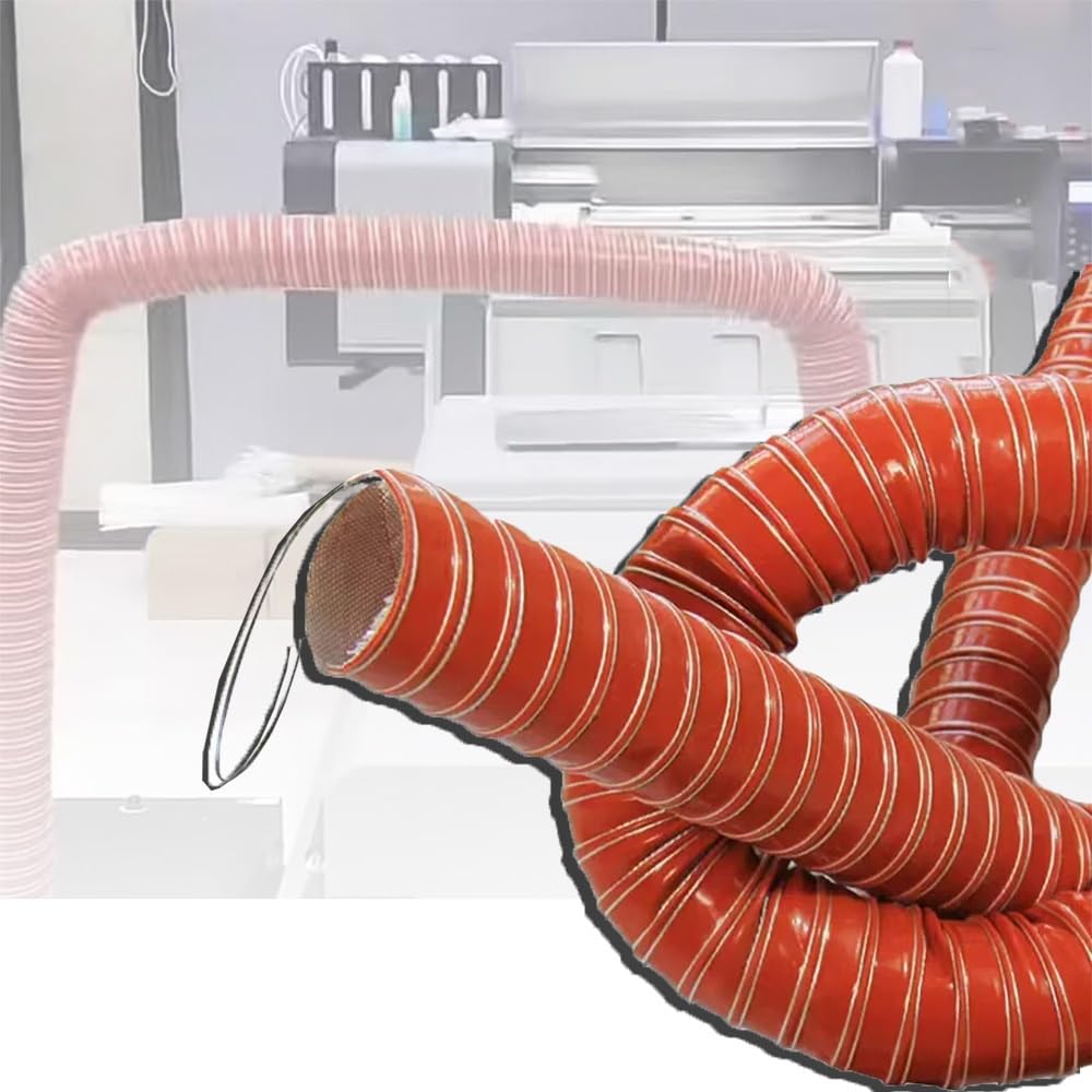 Tubo De Ventilación Para Secadora Tubo Aire Acondicionado Longitud 100cm Manguera Flexible Silicona 100mm 115mm 150mm Manguera De Admisión De Aire Para Automocion(1m/3.2ft,250mm-9 3/4in)