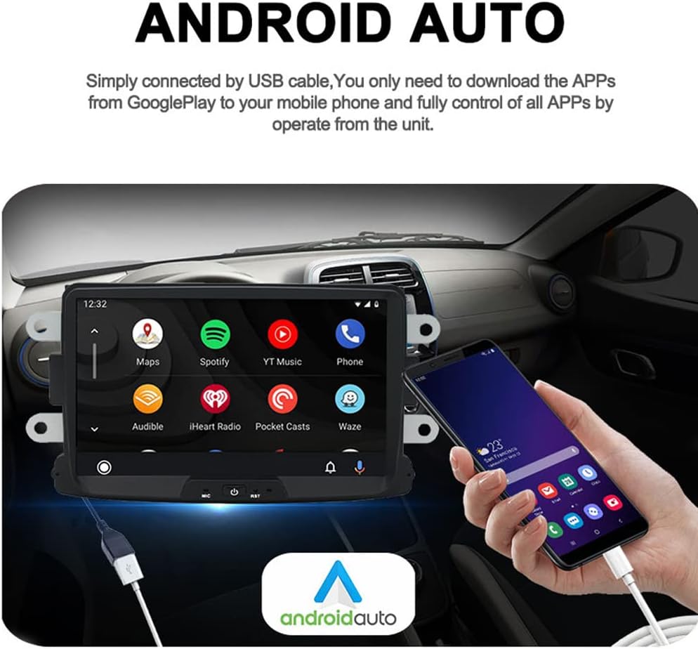 2DinカーステレオBluetoothAndroidカーラジオ4LEDカメラと
