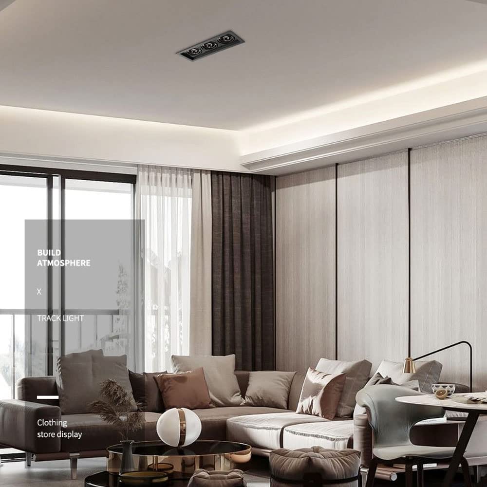 Oprawa Sufitowa Led 7W*3 Z Trzema Głowicami, Antyodblaskowa, Cri90, Do Salonu, Restauracji, Baru, Domu, Oświetlenia Komercyjnego, Oprawa Sufitowa Led (A-6000K)