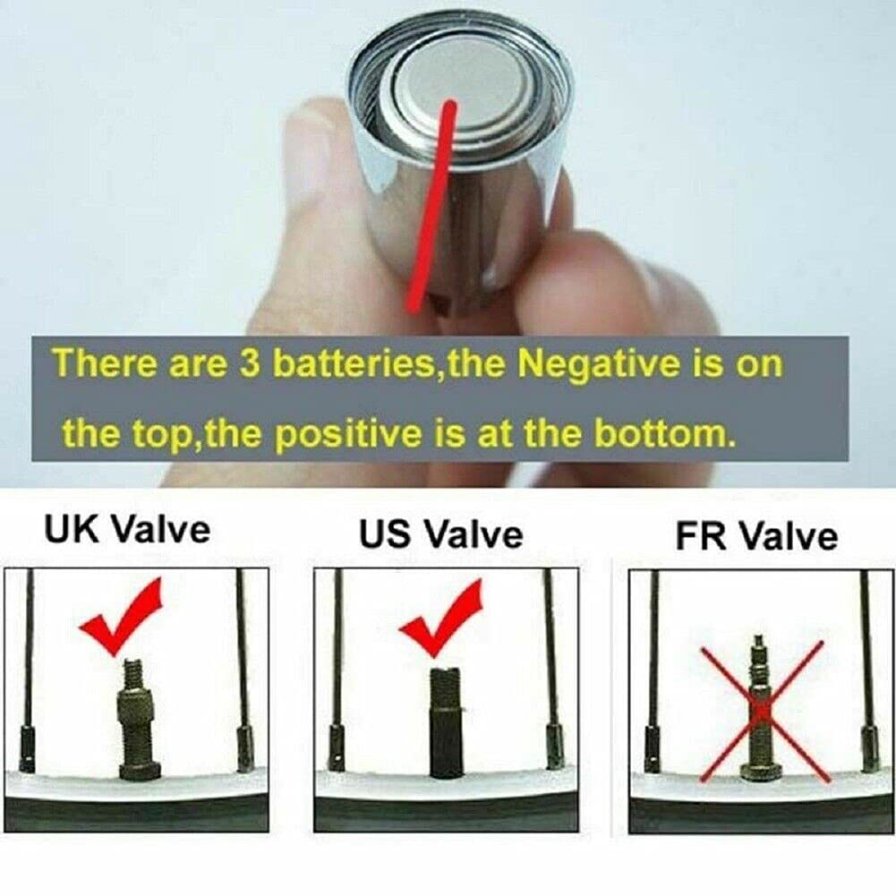 Par Tapones Valvula Pivotes Con Luz Llanta Auto Bici Moto - Foto 4