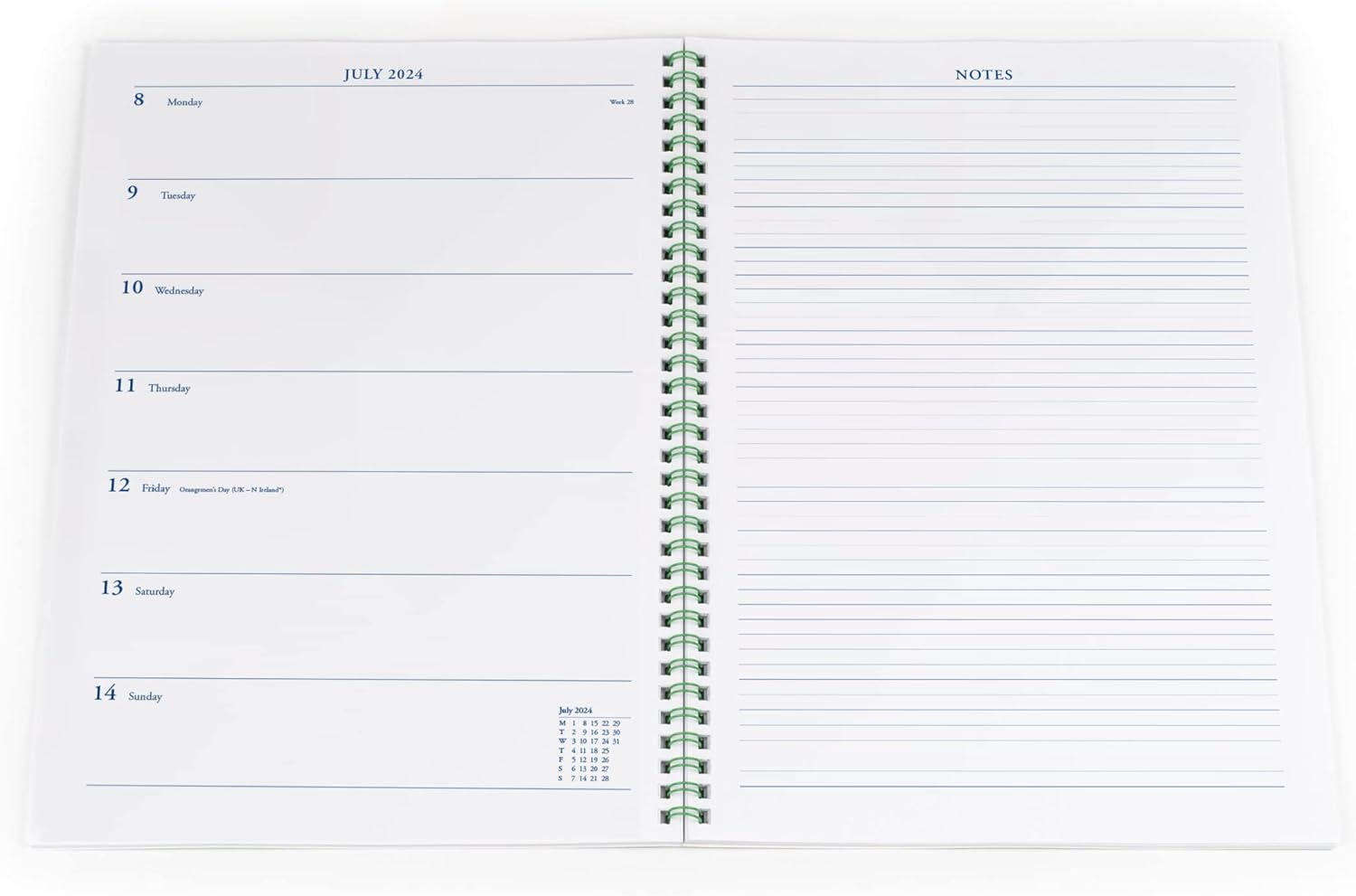 Collins Colplan 2024 Diary A4 Weekly Notebook - Business Planner and Organiser - January to December 2024 Diary - Weekly - Green - 62-24