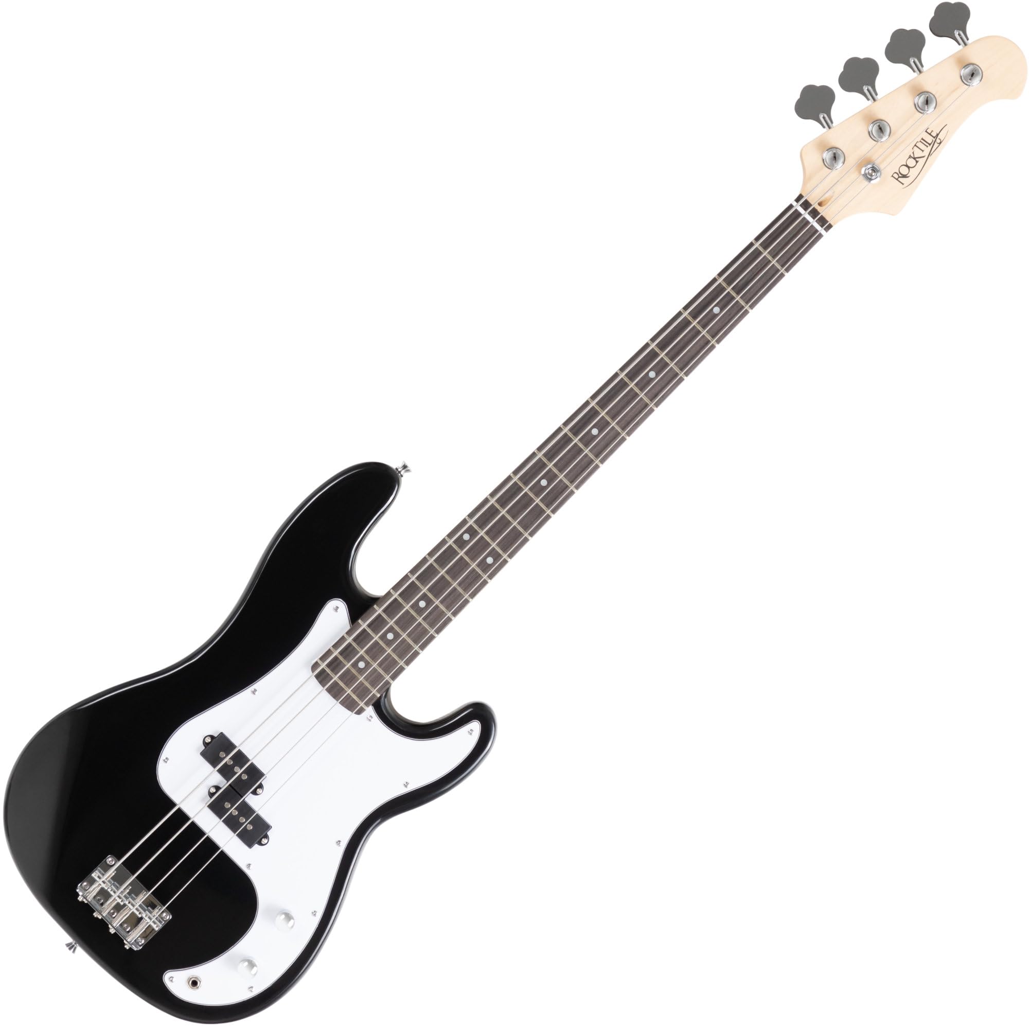 Rocktile Puncher Preci Style E-Bass (Bassgitarre, geteilter Tonabnehmer, 22 Bünde, Griffbrett aus Engineering Wood) schwarz