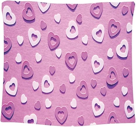 Amazon Co Jp ピンクの背景に散在しているパステルカラーのハートの紙吹雪 壁掛け布 ブランケット お部屋 インテリア ホーム飾り おしゃれ モダンなアート 模様替え 部屋 窓カーテン 個性ギフト 新居祝い 110x90 Cm ホーム キッチン