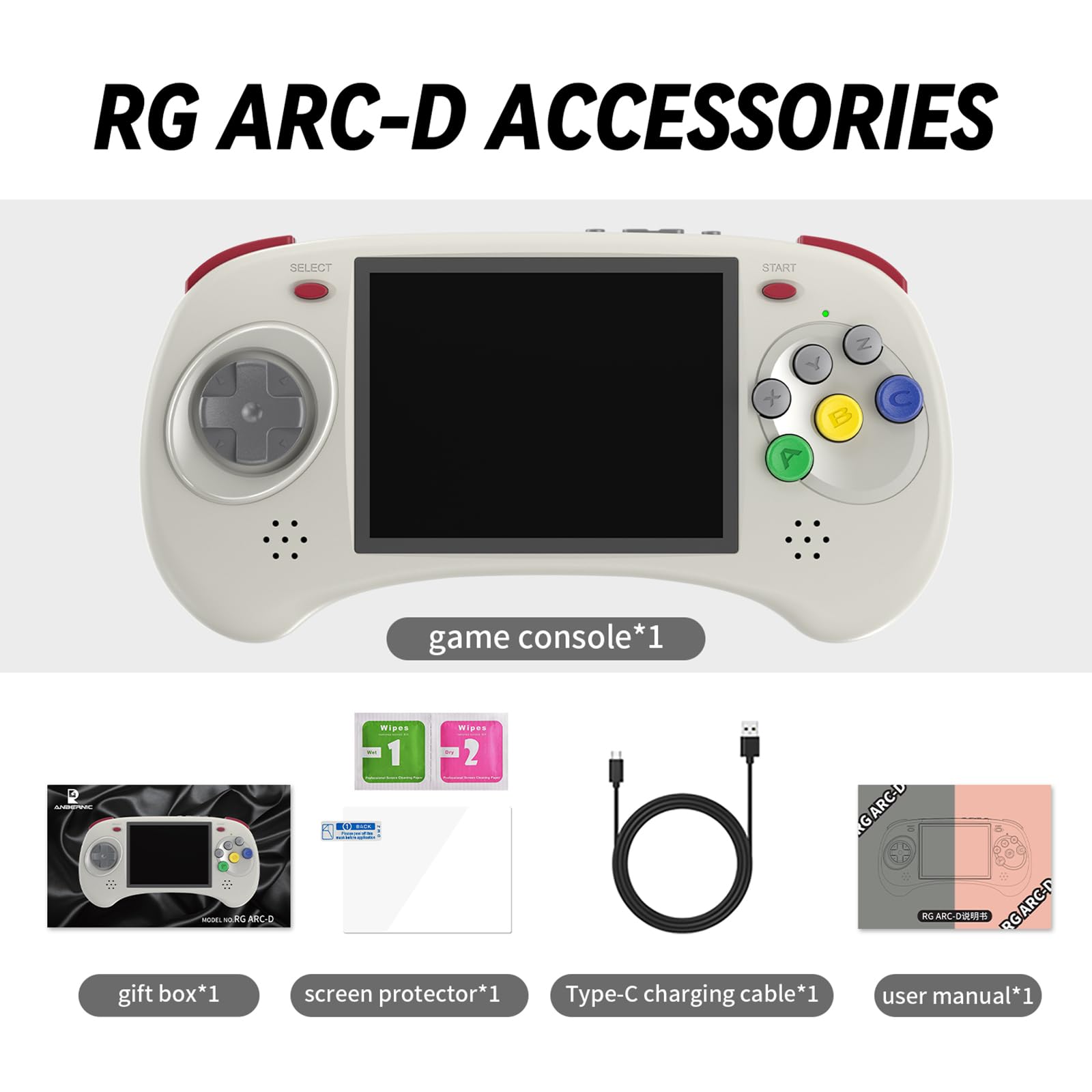 Amazon.com: RG ARC-D Retro Handheld Game Console Linux and Android 