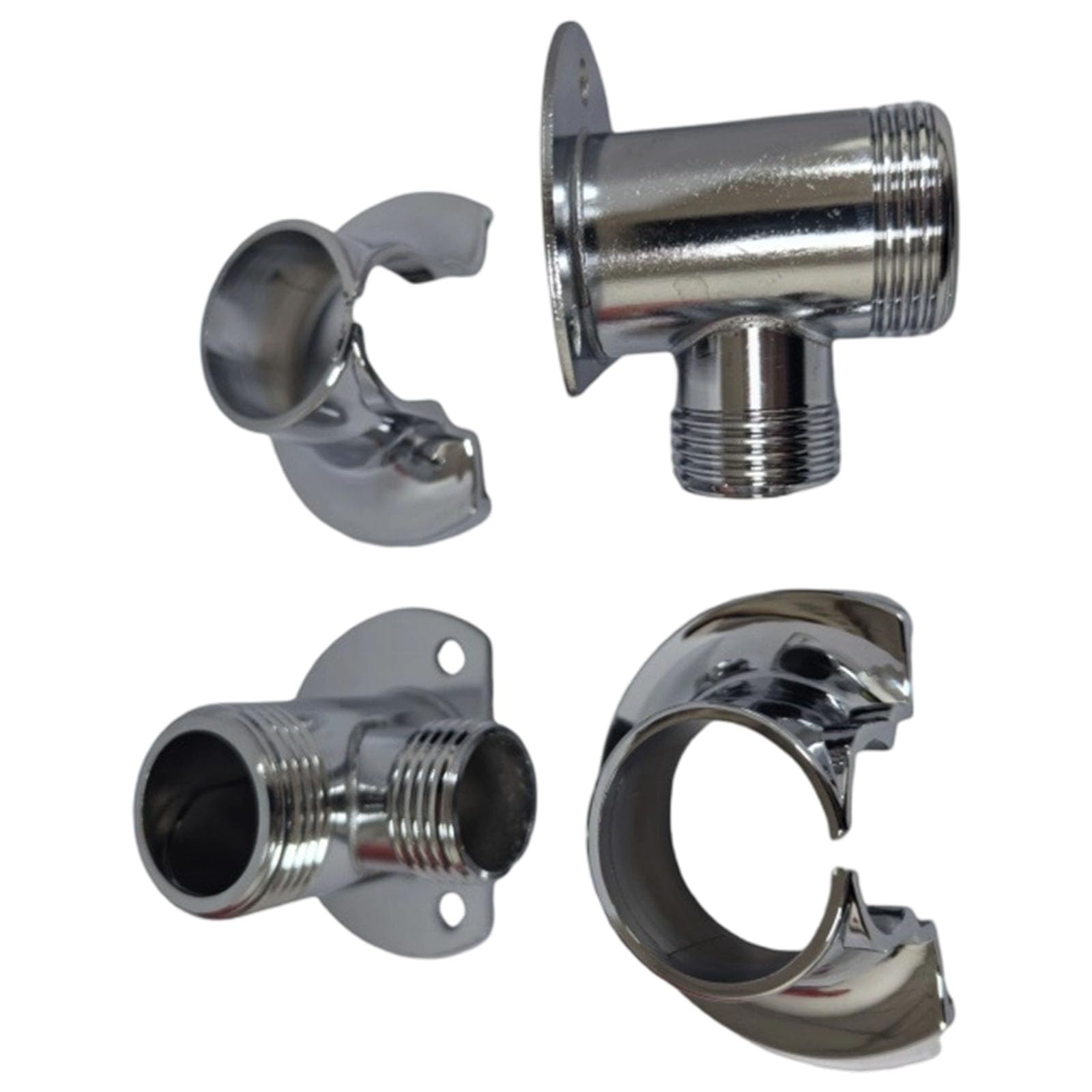 Yrohgkpn Electroplating Stain Heavy-Duty Copper Shower Adapter Leakproof Faucet Fittings Mount Bathroom Pipe Accessories Leakproof Shower Fitting