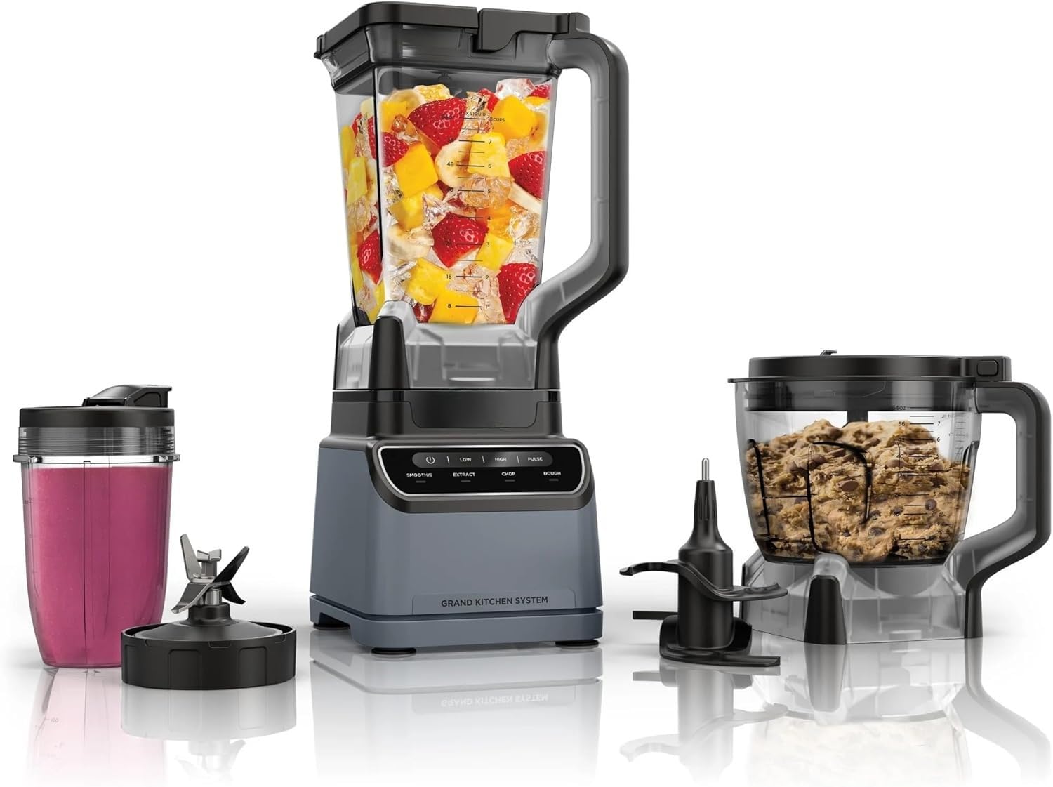 Generic Grand Kitchen System 1200W Blender Food Processor Combo with all components