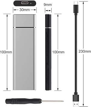 External SSD Mobile Data Storage SSD Ultra Thin External Portable Hard Disk 4TB External Hard Drive SSD USB 3.1 Shockproof Hard Disk Type C 500GGB / 1TB / 2TB / 4TB / 6TB / 8TB