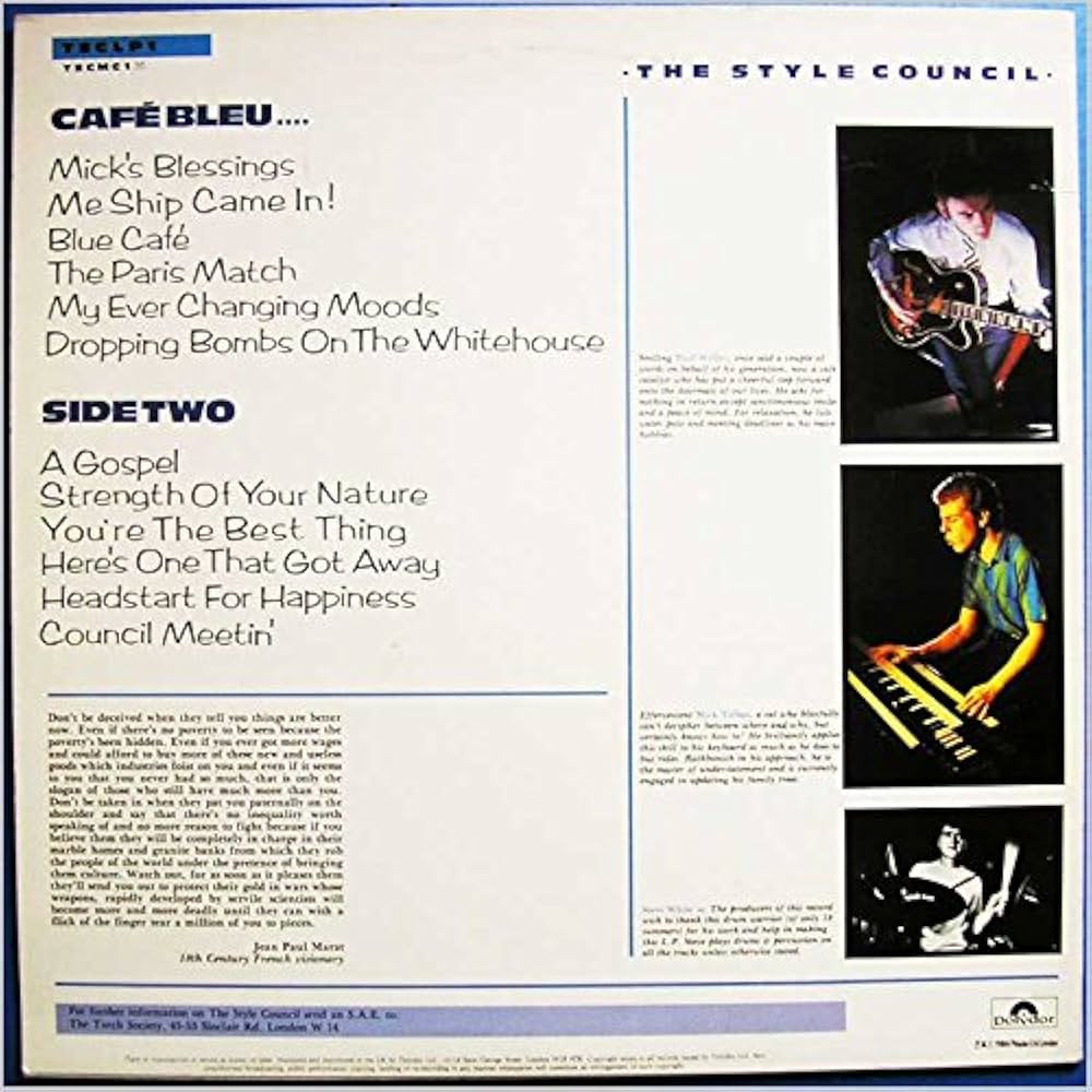 ザ・スタイル・カウンシル Cafe Bleu [Analog] Amazon.co.jp: Cafe Blue -Hq- [Analog]: Music