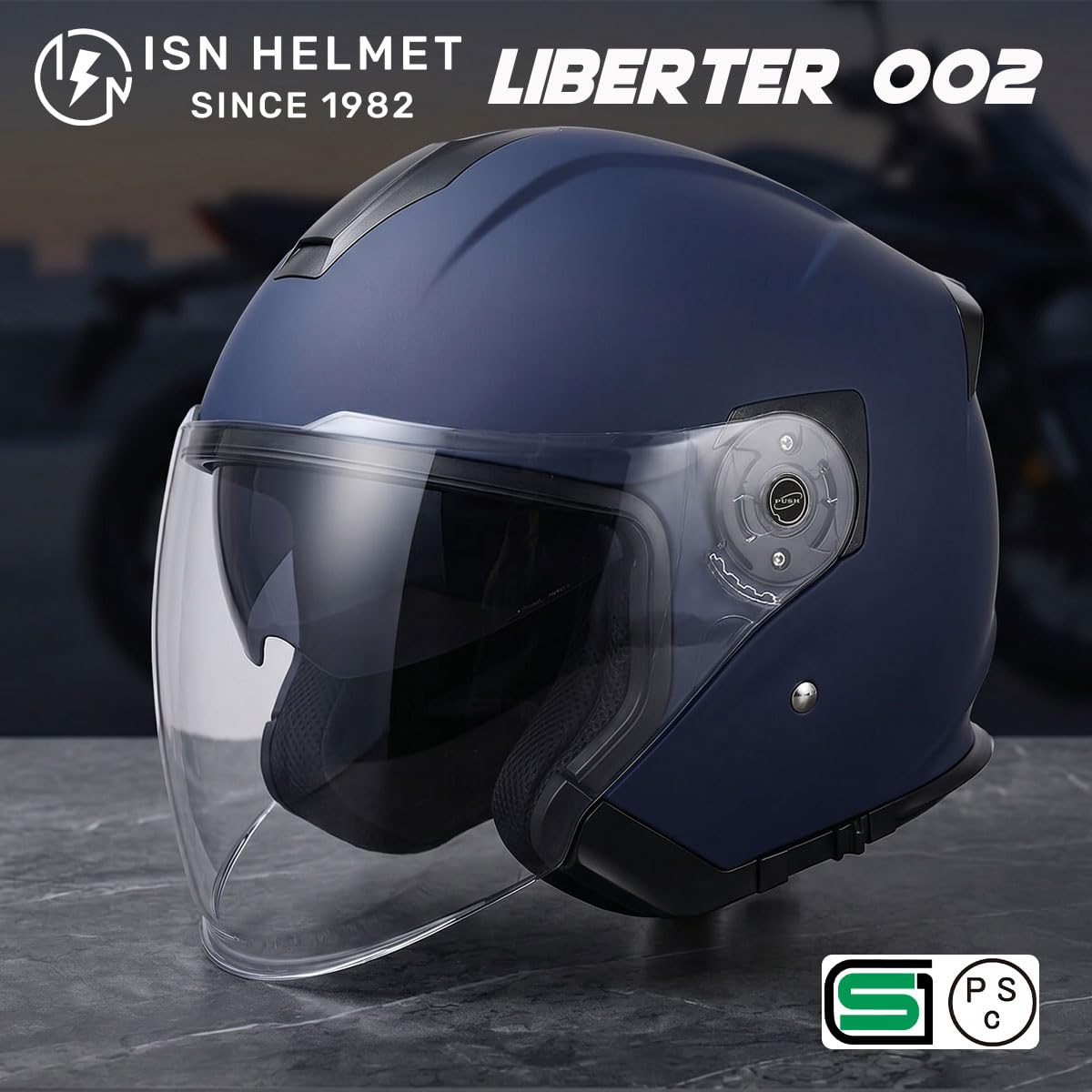 Amazon.co.jp: バイクヘルメット ジェット ISN21302 石野商会