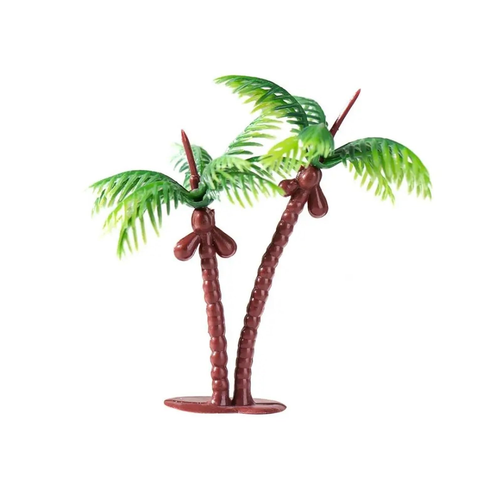DUNSBY Model Trees 10pcs Decorative Mini Coconut Palm Tree Figurines Plastic Landscape Trees Simulation