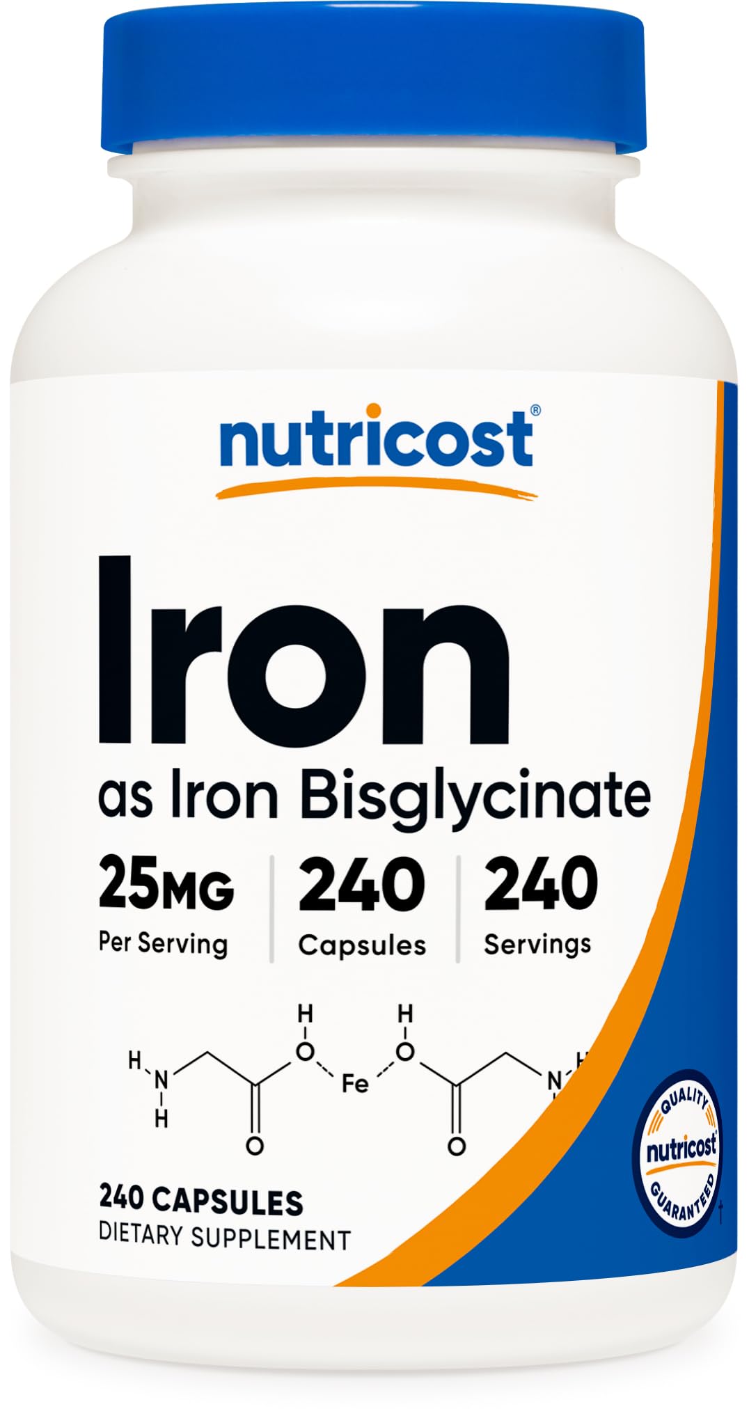 Nutricost Iron Bisglycinate 25mg