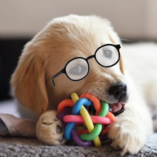 Miniatura 2 de NUOBESTY 2 gafas de muñeca para muñeca, gafas de vestir s s s Mini s suministros de disfraz para niños de 5.9-7.9 in casa de juegos negro