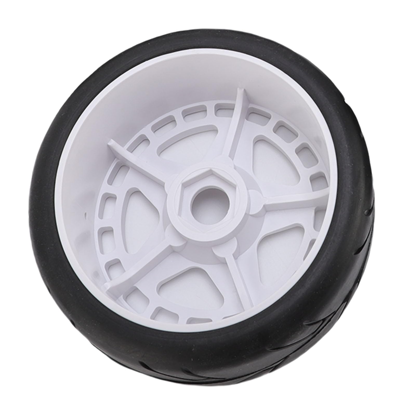 Pneumatici da Rally RC 4pcs, Plastica Robusta da 17 Mm 1/8 Pneumatici per Ruote per Auto RC con Uso Versatile, Durata Notevole, Installazione Rapida e Facile, Prestazioni Ottimali con (WHITE)
