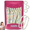 Stretchable Bracelet & Necklace Candy 12-Pack, Multicolor Fruit-Flavored Candy for Kids, and Party Favors, Individually Wrapped