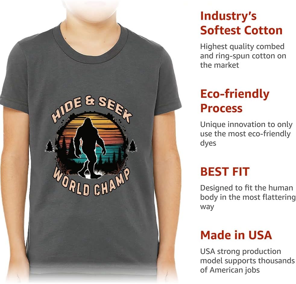 Hide and Seek World Champ Kids' T-Shirt - Art T-Shirt - Nature Tee Shirt for Kids