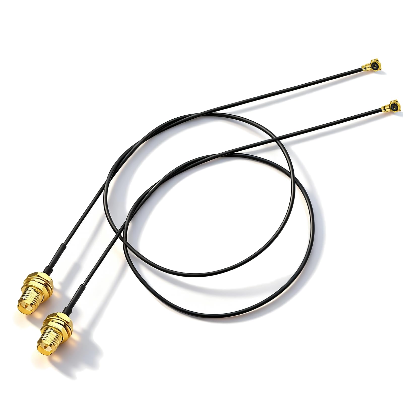 Bingfu Cova Prolunga da Prise Micro Coaxiale 0.25mm a RP-SMA Femmina Antenna WiFi 30 cm per Intel AX200NGW 8265AC 8265NGW 7265AC 9560AC Interfaccia M.2 NGFF Scheda di Rete Wireless Adattatore WiFi