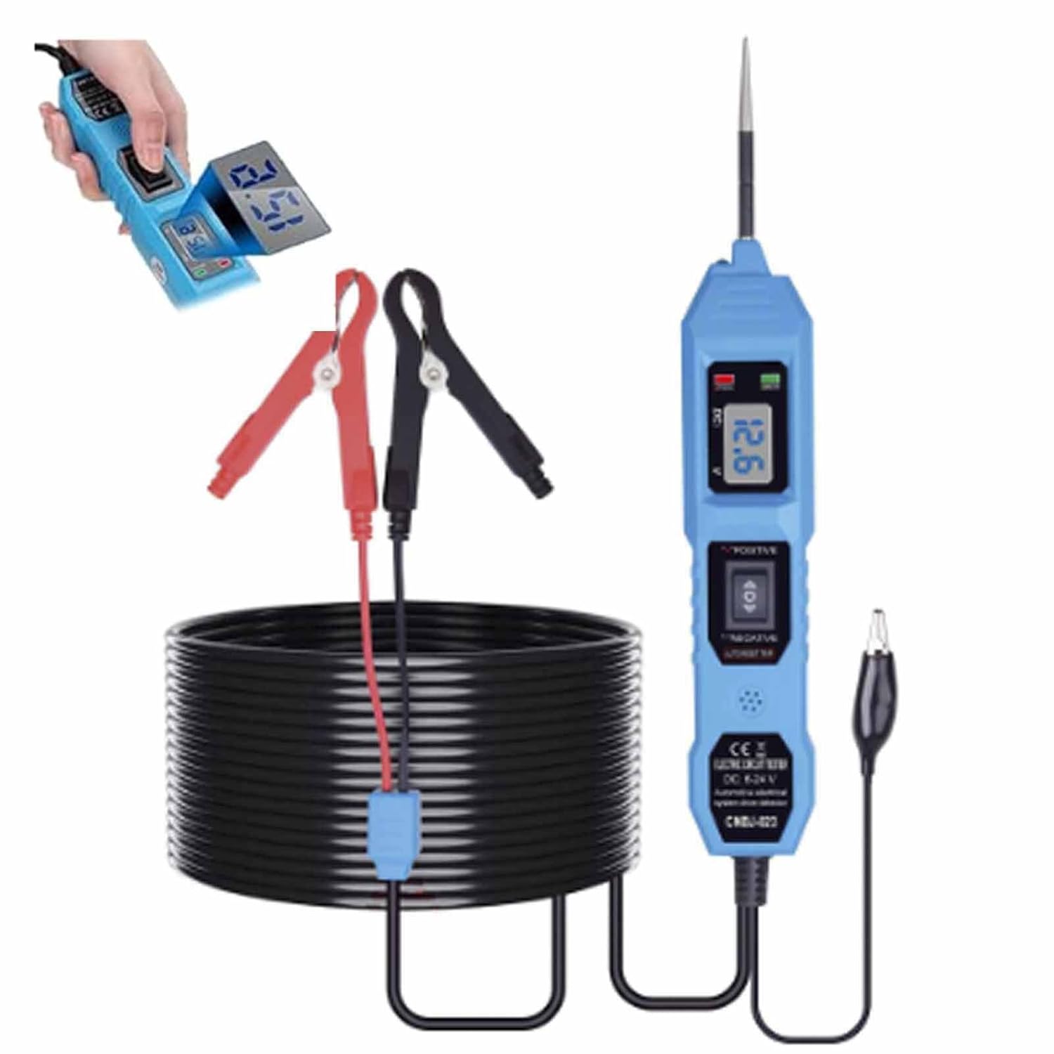 DC Automotive Circuit Tester - 6-36V Voltage Electrical System Tester for Car Diagnostics and Troubleshooting - Essential Tool for Automotive Mechanics and DIY Enthusiasts