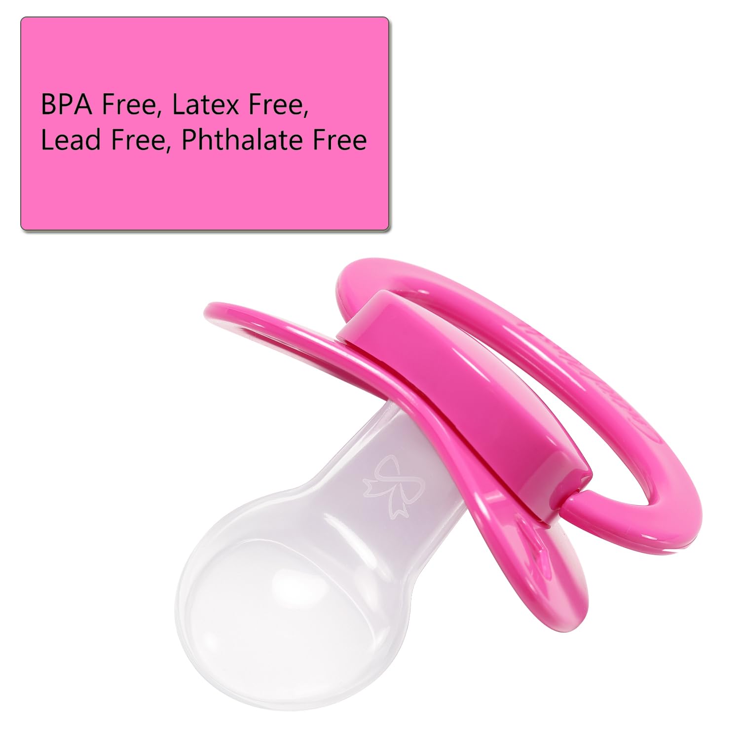 CutiePlusU Adult-Sized Pacifier, 3 Pack with Large Bigshield Heart Comfortable BPA-Free Soothing Pacifier for Adults - Image 3