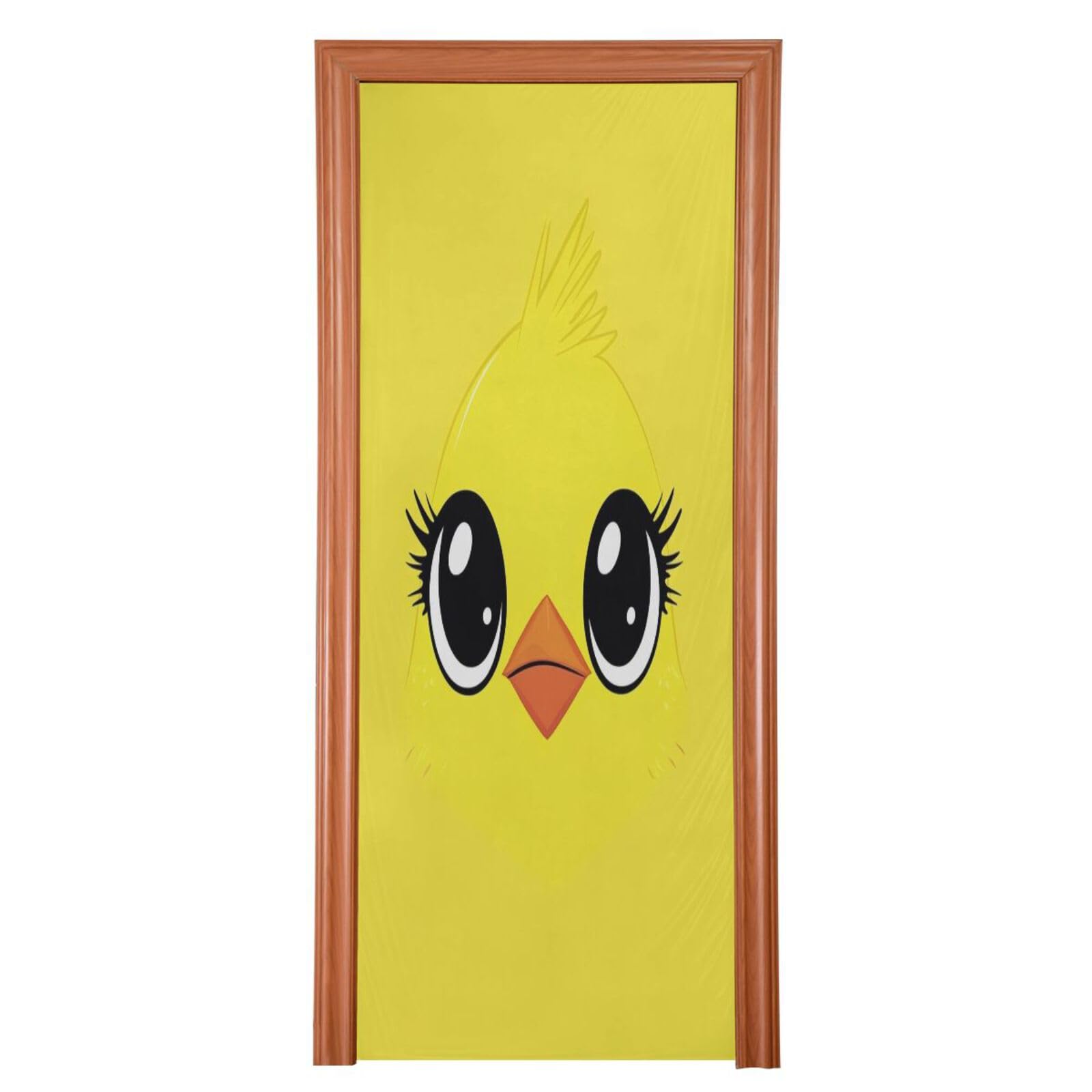 FLildon Duck Cartoon Face Door Cover Decoration, Party Accessory Porch Decor for Festive Ornament Room Door Covers 32 x 79 Inch
