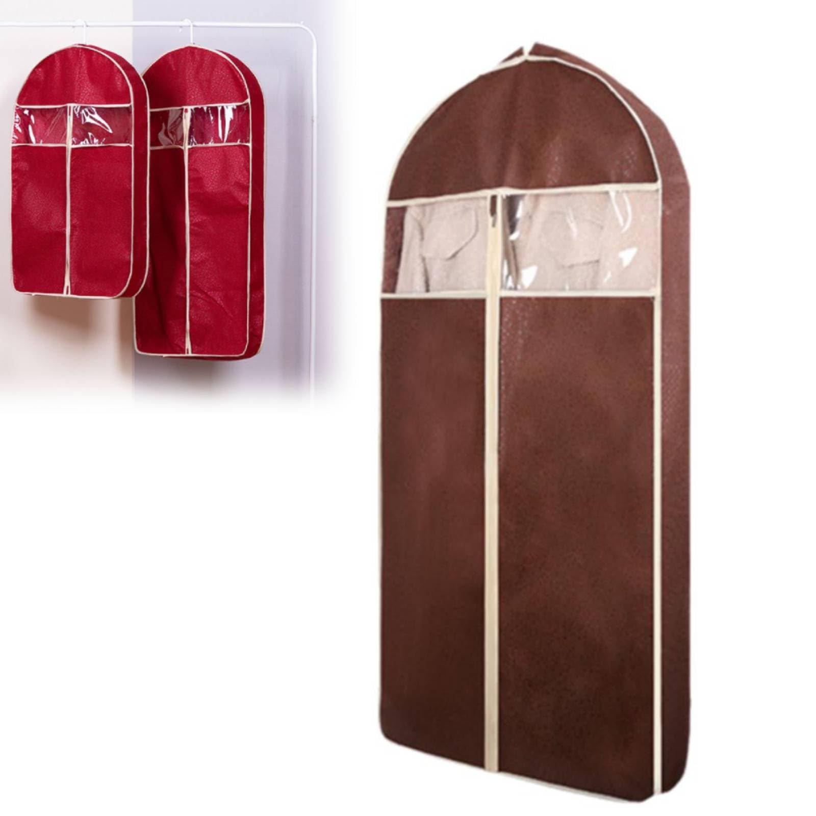 Garment Bag for Hanging Clothes Breathable New Three-Dimensional Coat Fur Clothing Dust Cover Extended Down Jacket Mink dust