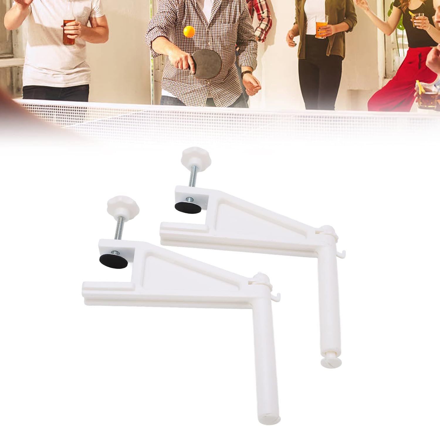 Portable Table Tennis Net with Clamp Post and Screw Fixation for Indoor and Outdoor Use