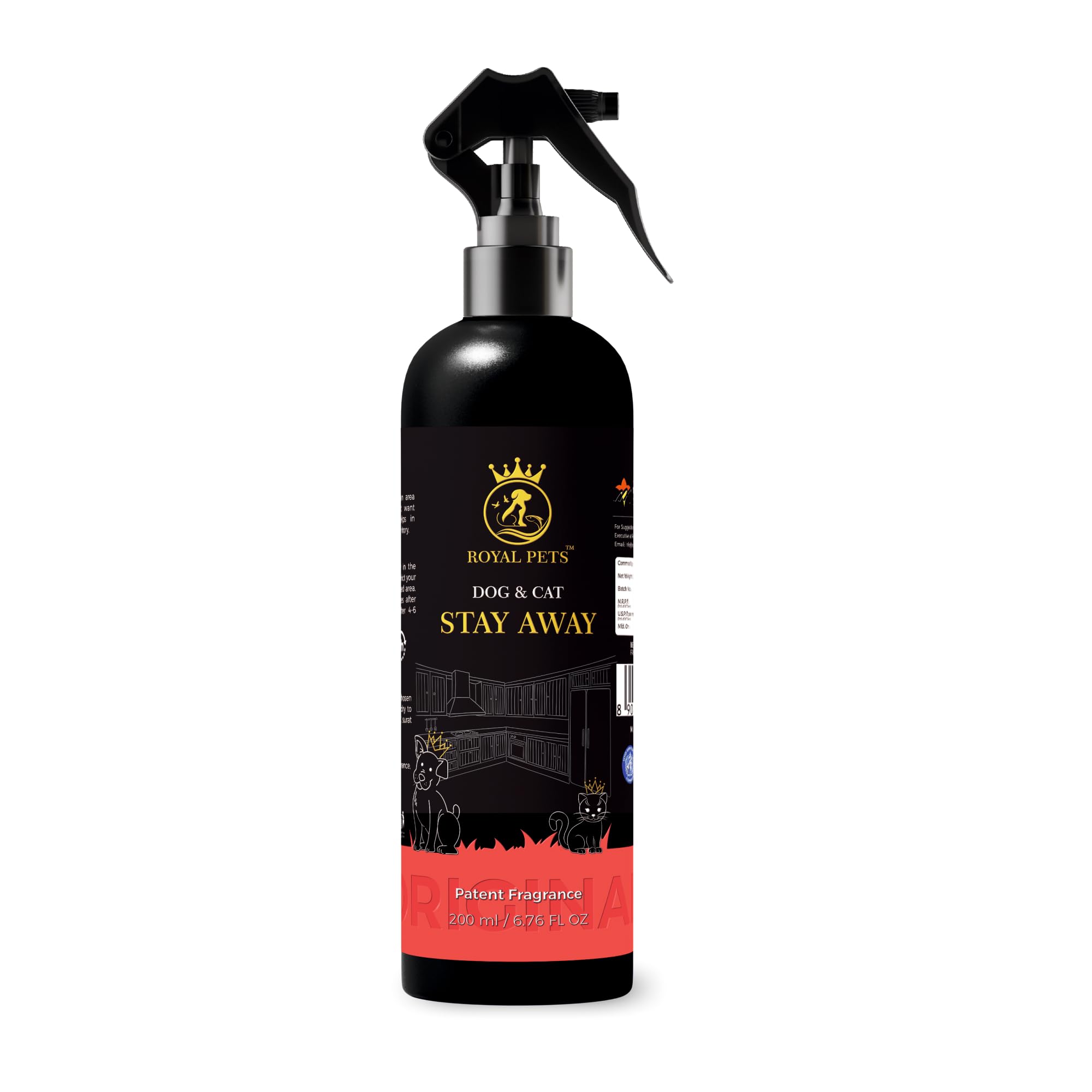 Stay Away Spray | Cat Repellent Spray | Stray Dog Repellent Spray | Car Protection from Dog | Solution to Keep Dogs, Cats, Puppy, and Kitten Away from Vehicle and Car | 250ml