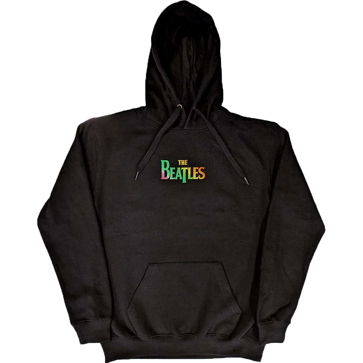 The Beatles Men's Black Hoodie 3 Savile Row Band Logo Official Unisex Pullover M