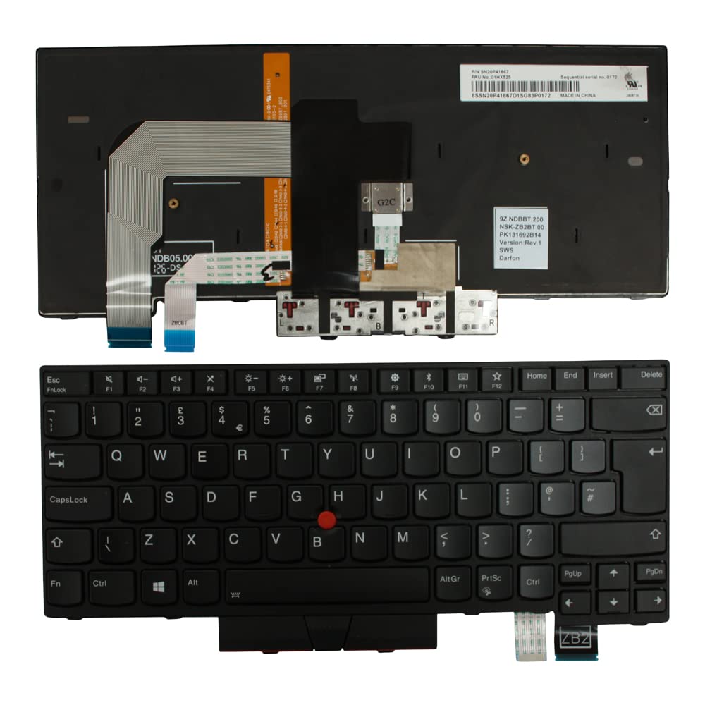 Clavier Lenovo ThinkPad T470 noir pour travailler efficacement dans le train