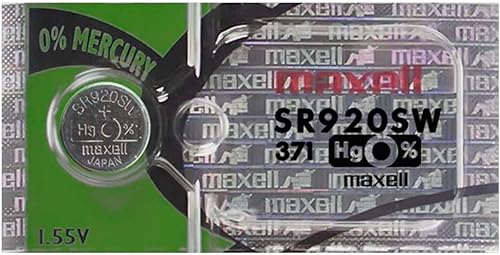 Maxell SR920SW SG6SR69sr920371Pila de óxido de plata batería de reloj