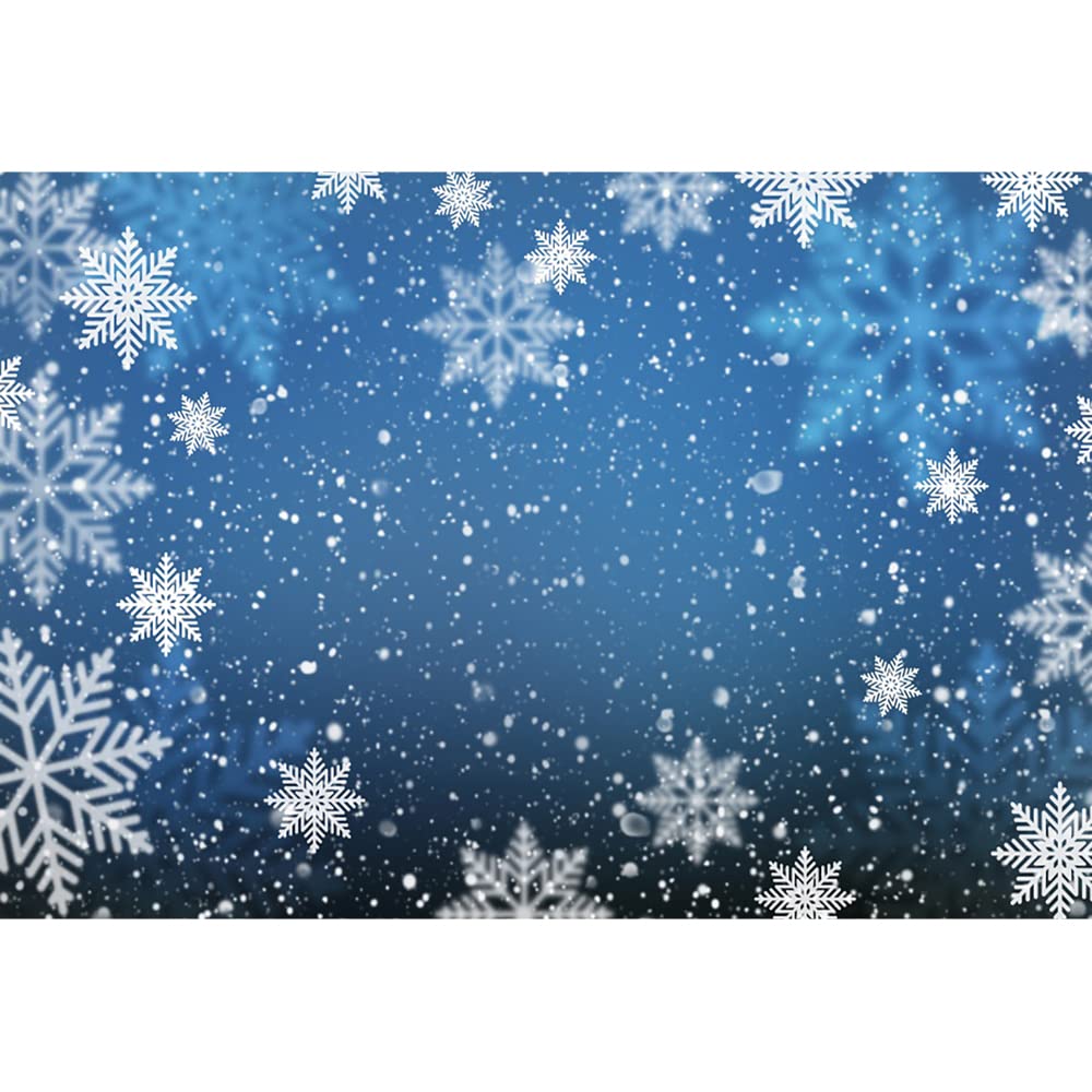 Yeele Fotohintergrund Winter – 1,8 X 1,2 M Schneeflocken-Design Für Weihnachtsfotos & Deko