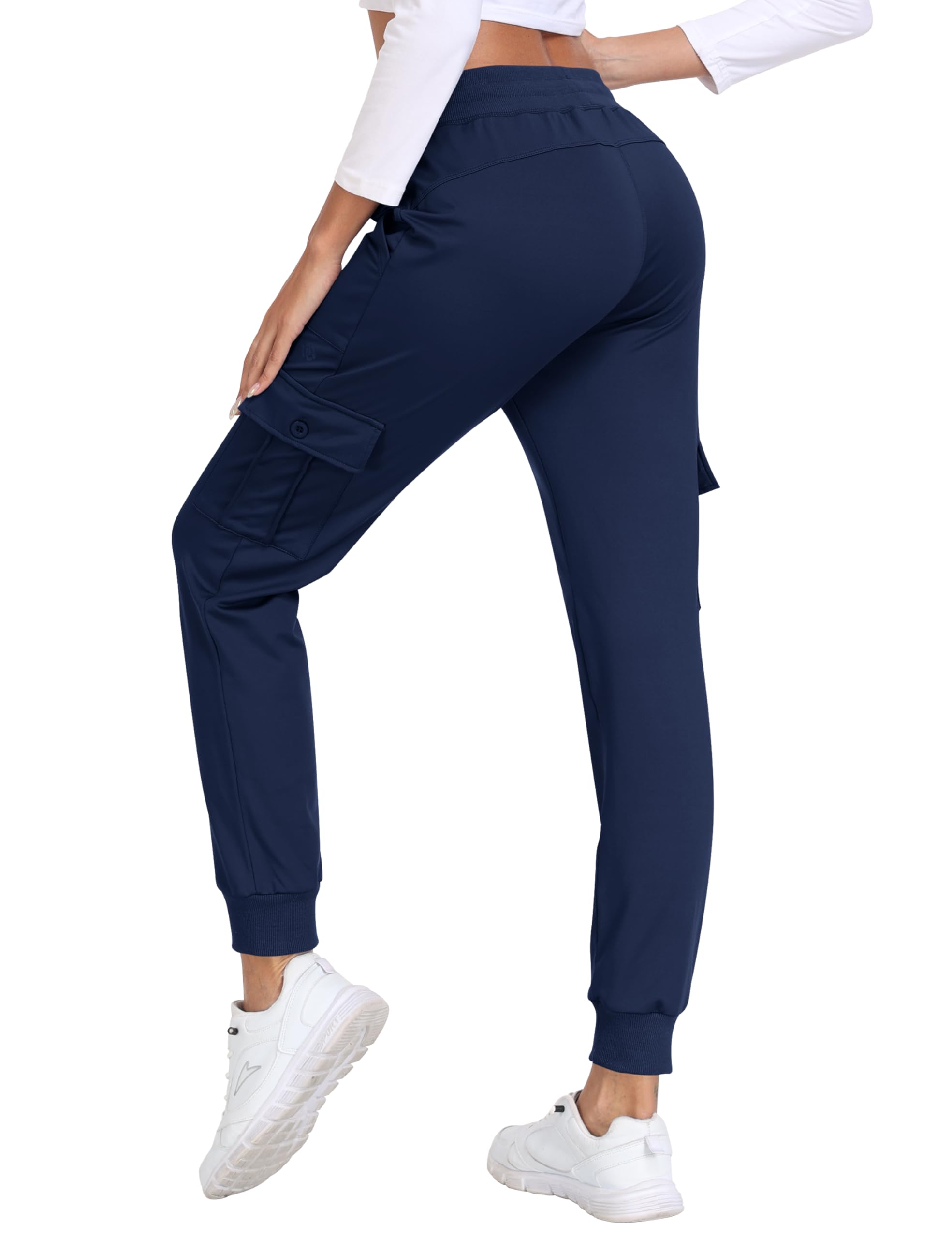 JINSHI Pantaloni Cargo Donna Pantaloni Tuta Fodera in Micropile Caldi Sportivi Felpa Jogger Invernali con Grandi Tasche