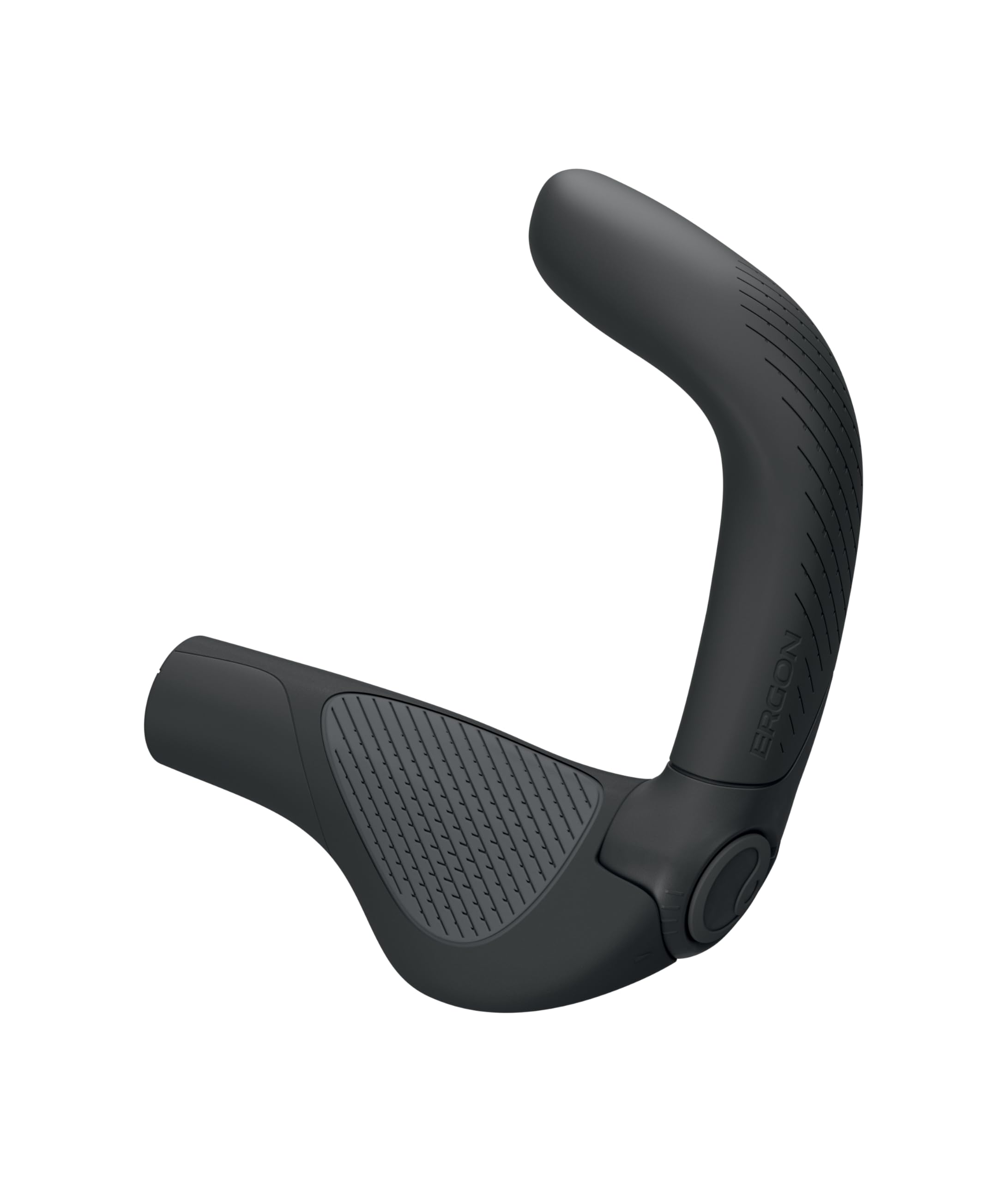 Ergon GP5 EVO - Manopole per bicicletta con manubrio integrato, colore: nero, taglia L