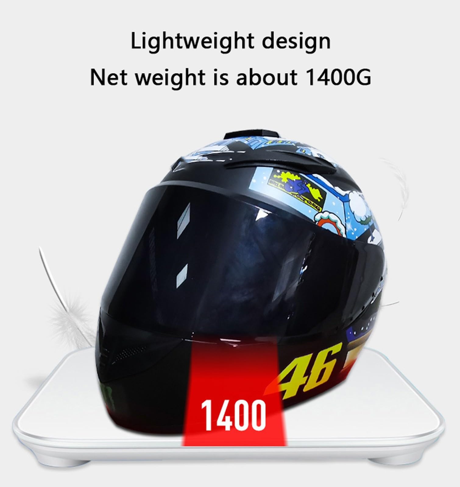 Casco De Moto Integral,Casco De Motocicleta Integral Abatible Aprobado Dot/ECE con Visera Solar Casco De Ciclomotor Integrado para Jóvenes Hombres Y Mujeres