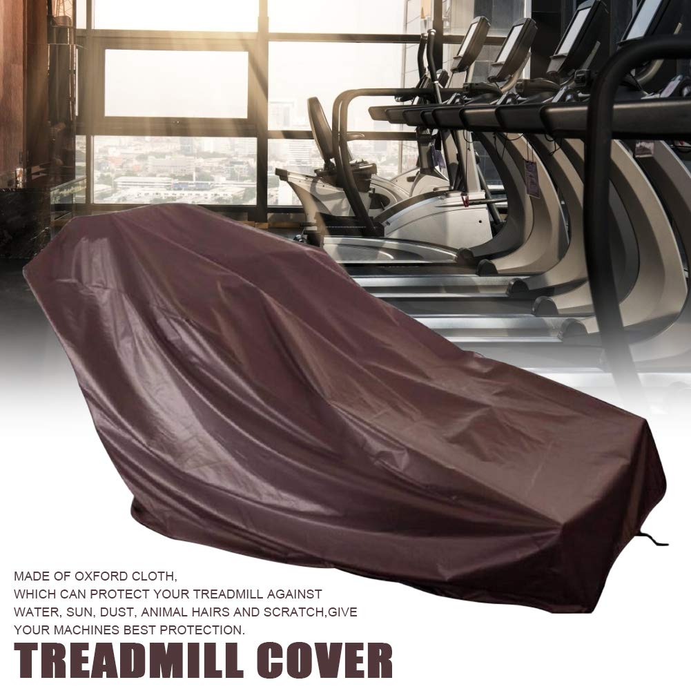 Housse Tapis De Course Oxford Imperméable 140x71x15 Cm - Noire Et Grise - Anti-Poussière Pliable