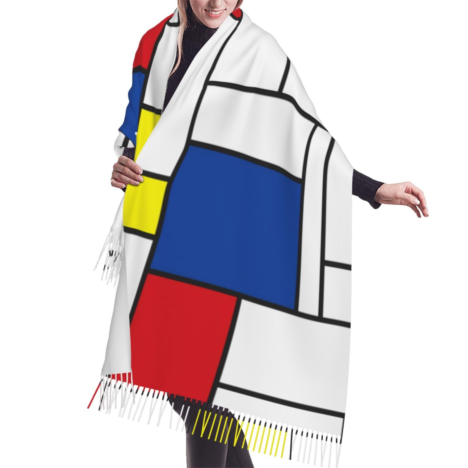 Yssammns Women's Scarves, Cashmere Fringe Scarf Winter Warm Shawl For Evening Dresses Wedding Bridesmaid Gifts