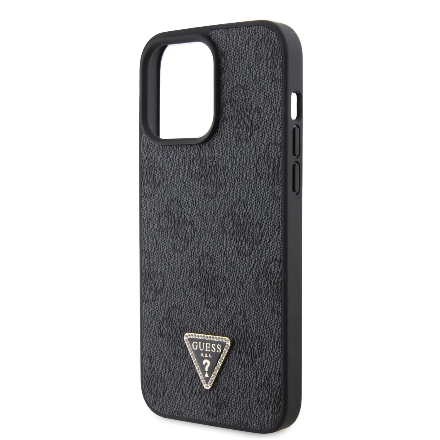 GUESS GUHCP15XP4TDSCPK Funda para iPhone 15 Pro MAX 6.7" Negro Hardcase Crossbody 4G Metal Logo