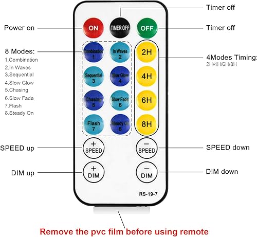 Miniatura 9 de Árbol de abedul de 4 pies con 64 luces LED multicolor, árbol de Navidad marrón iluminado con 8 modos de flash de control remoto, árbol de Navidad
