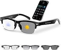 Vista 12 de Lentes inteligentes AI para hombres y mujeres, con bisagras de resorte, Bluetooth 6.0, con 164 idiomas (traducción en tiempo real), lente