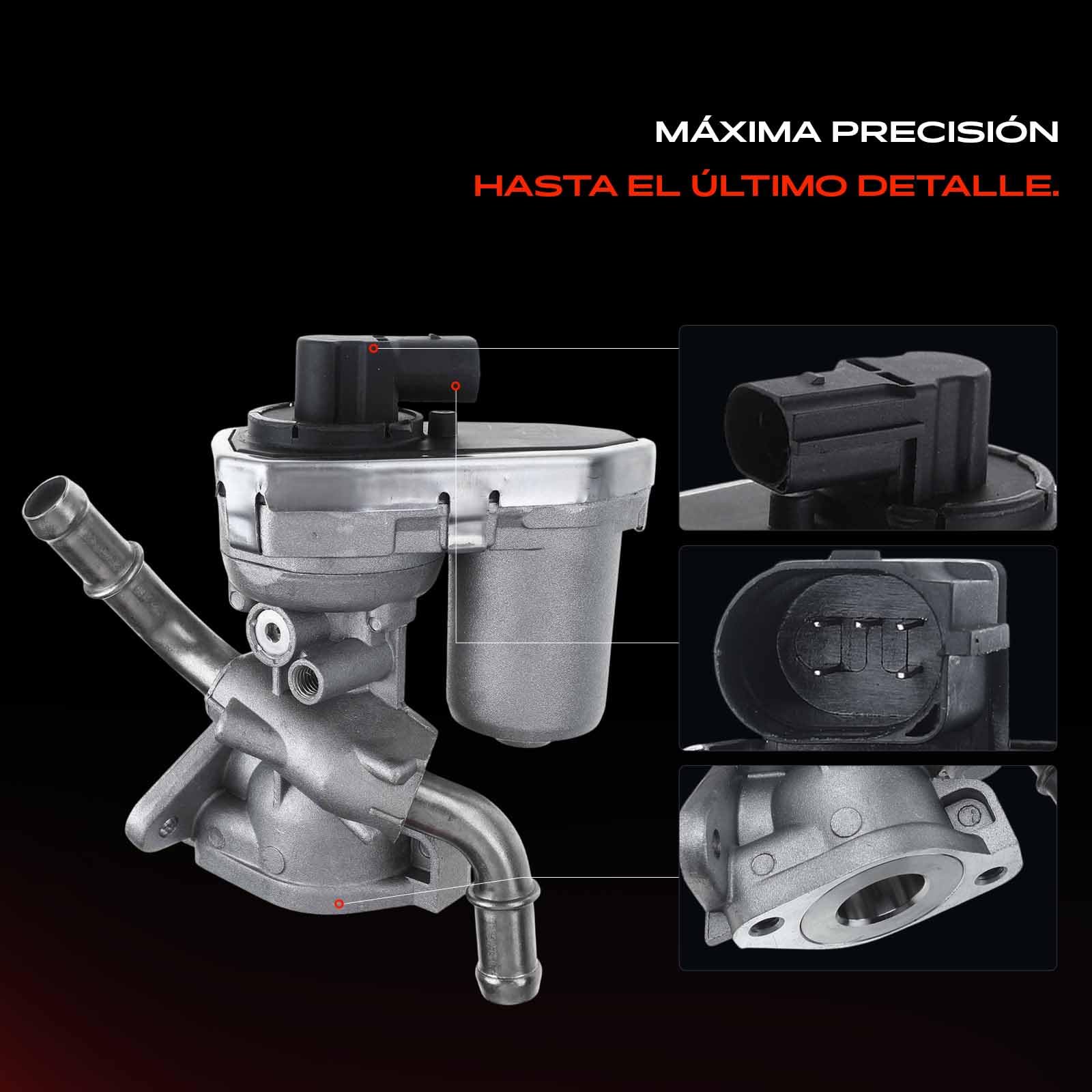 Frankberg Válvula EGR de 5 Polos 8C1Q9D475AA | Compatible con: Plataforma/chasis Transit FF FM FN, Tránsito Tourneo, Caja de tránsito FA