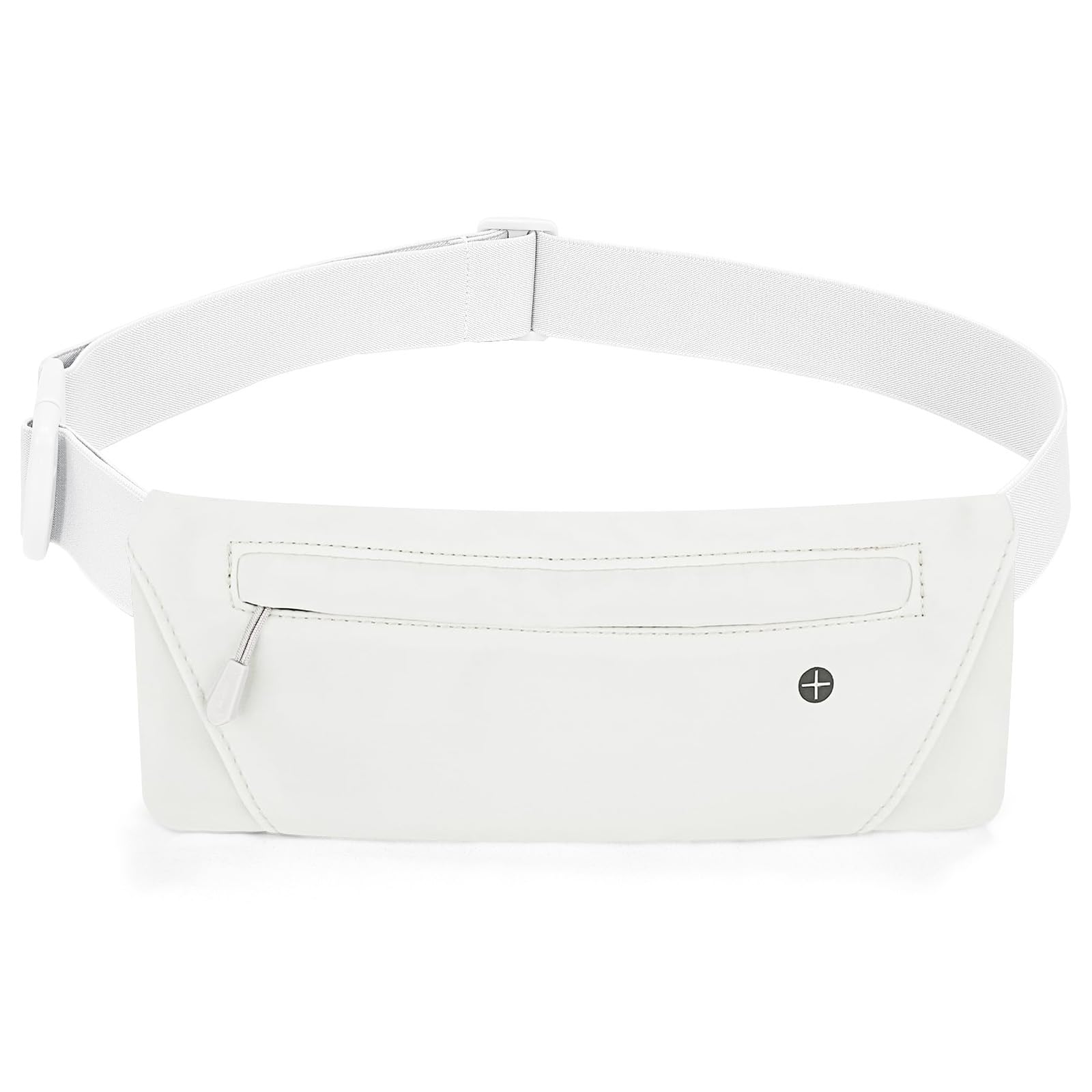 Running Belt for Phone Bag Running Gifts for Women Fanny Pack for Men Elastic Runners Money Belt Phone Holder Hiking Waist Pack, White